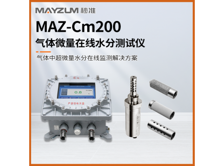 秒準(zhǔn)MAZ-Cm200氣體微量在線水分測(cè)試儀 超微量水分監(jiān)測(cè)解決方案